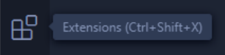 Иконка Extensions на боковой панели